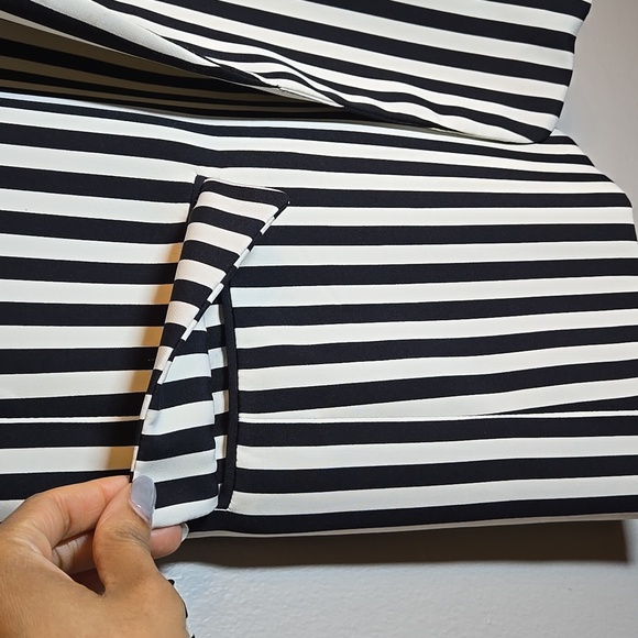 ZARA Monochrome Striped Long Lined Women's Blazer - Picture 6 of 15